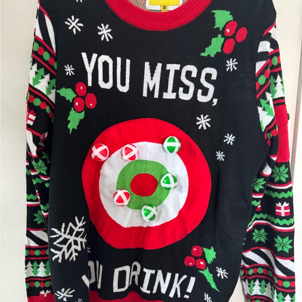 Tipsy Elves Red and Green Christmas Sweater
